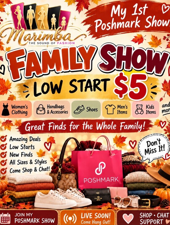 Other - My First Family Show 🍂 Oct. 5 at 11 PM CT — $3 Starts